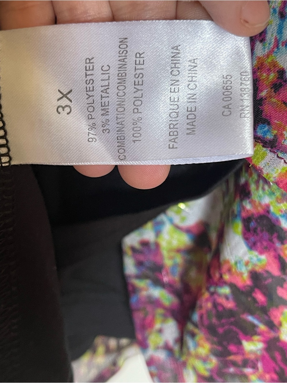Floral Multi-Color Boho Top - Picture 3 of 3